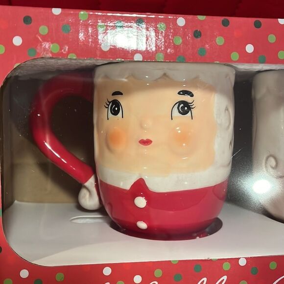 NIB Johanna Parker Mr & Mrs Clause mug set - Picture 3 of 4